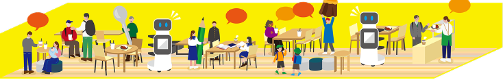 カフェテリアスペース イラスト